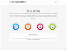 Tablet Screenshot of cw-internetdienste.de